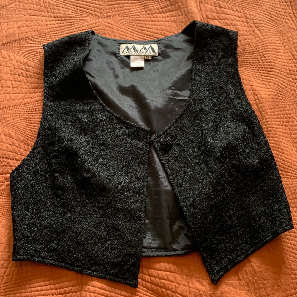 Vintage Black Vest